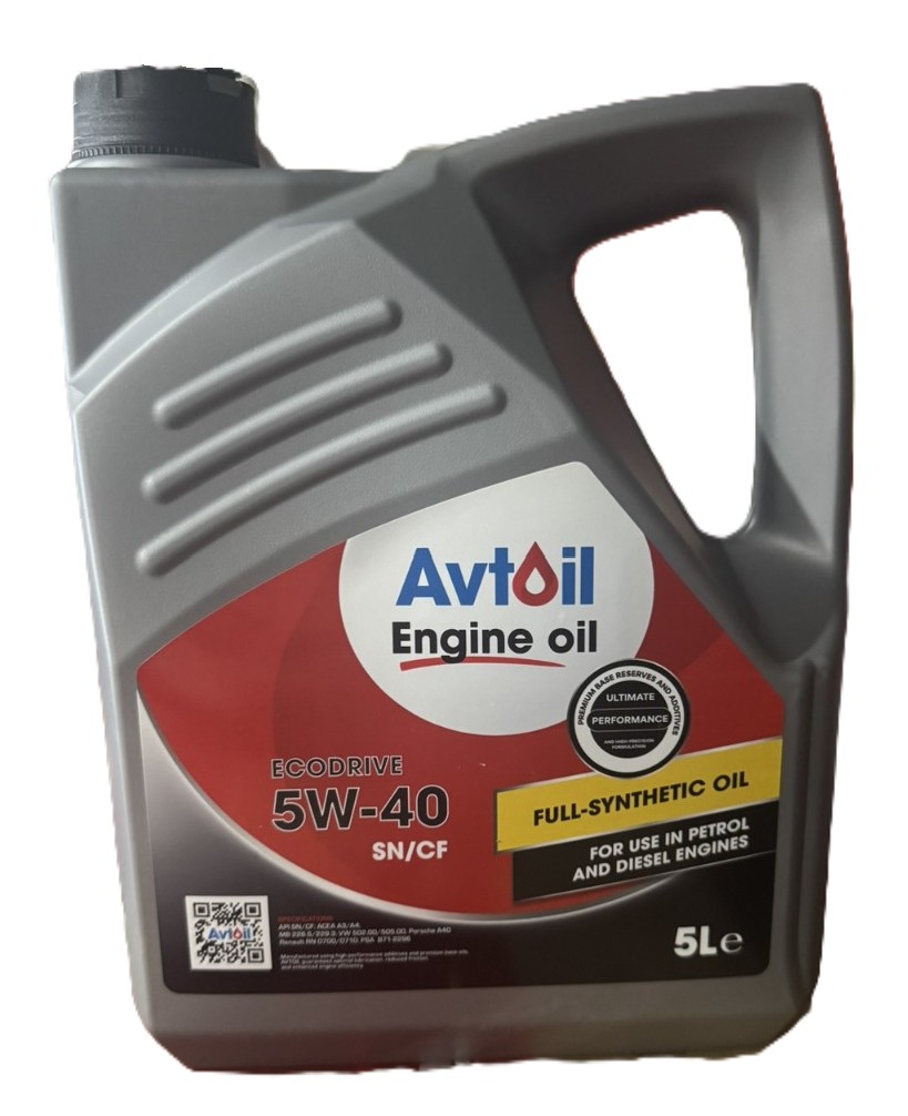 Олива моторна Avtoil EcoDrive 5w40 SN/CF 5л
